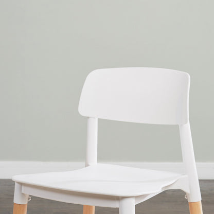 ZEN Chair White - Premium Dining chair from ARMORI - Just Rs. 3500! Shop now at ARMORI