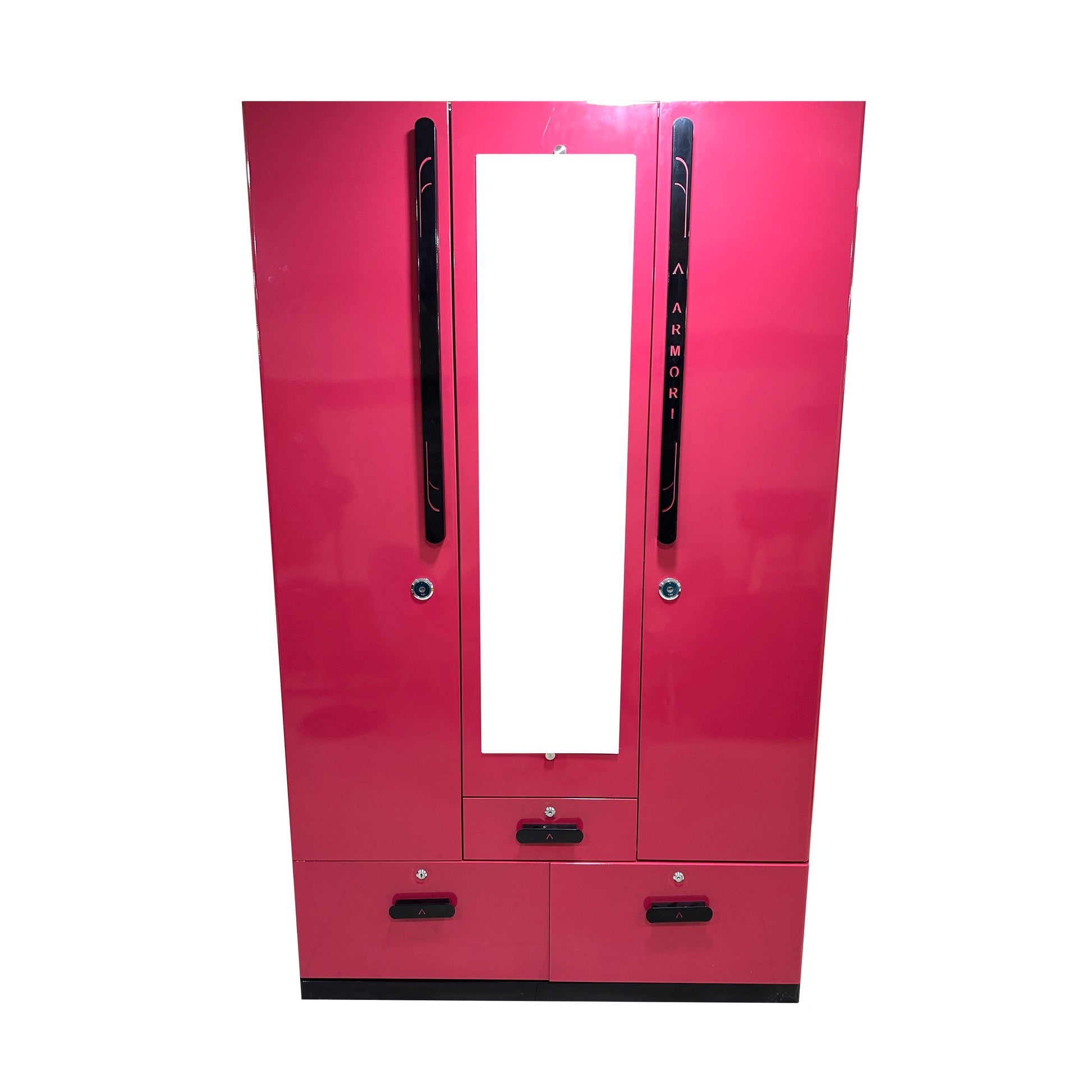 Crystal Metal Wardrobe 3 Door NIRO - Premium Wardrobe from ARMORI - Just Rs. 45000! Shop now at ARMORI