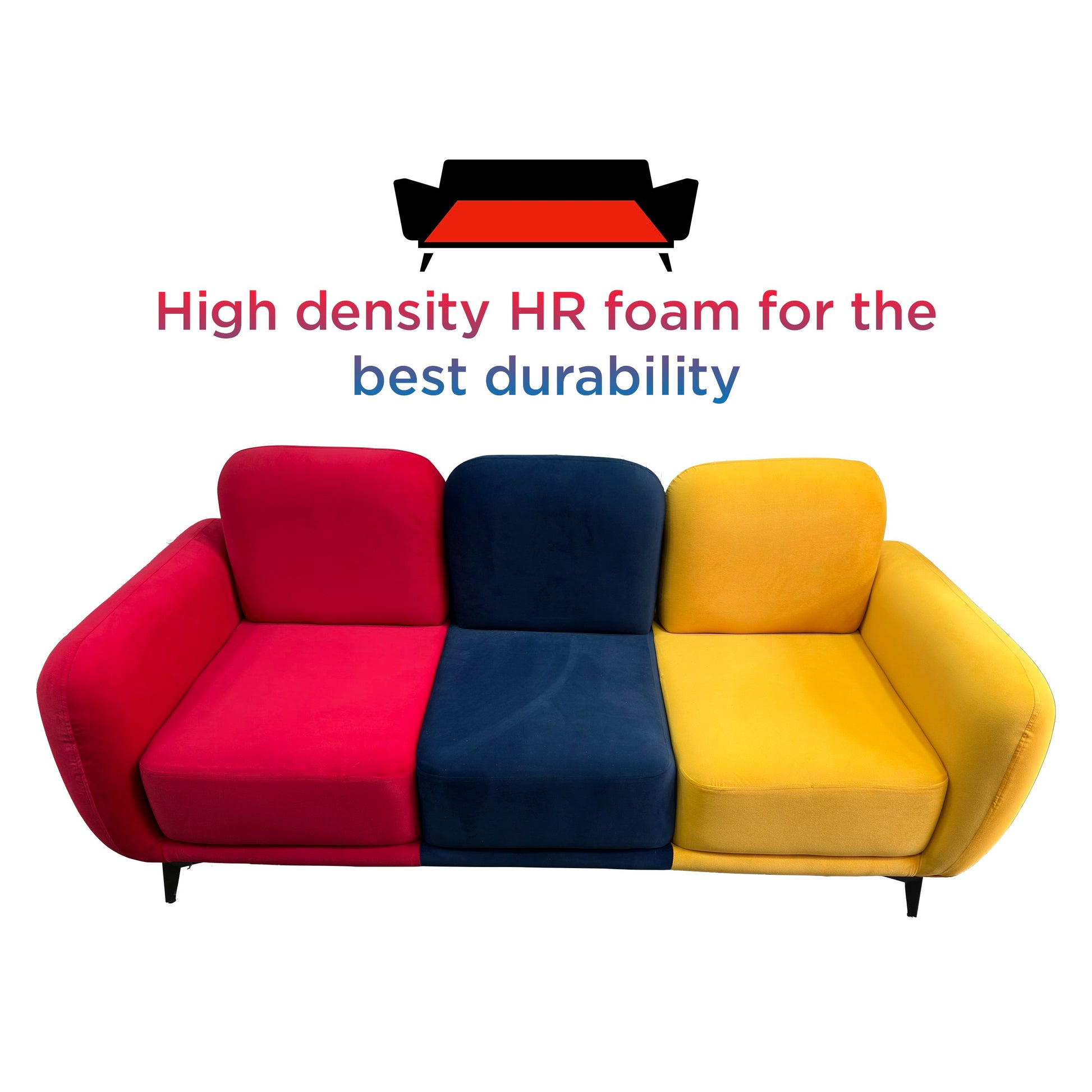 HARMONY 3 Seater Sofa - Premium Sofa from ARMORI - Just Rs. 34999! Shop now at ARMORI