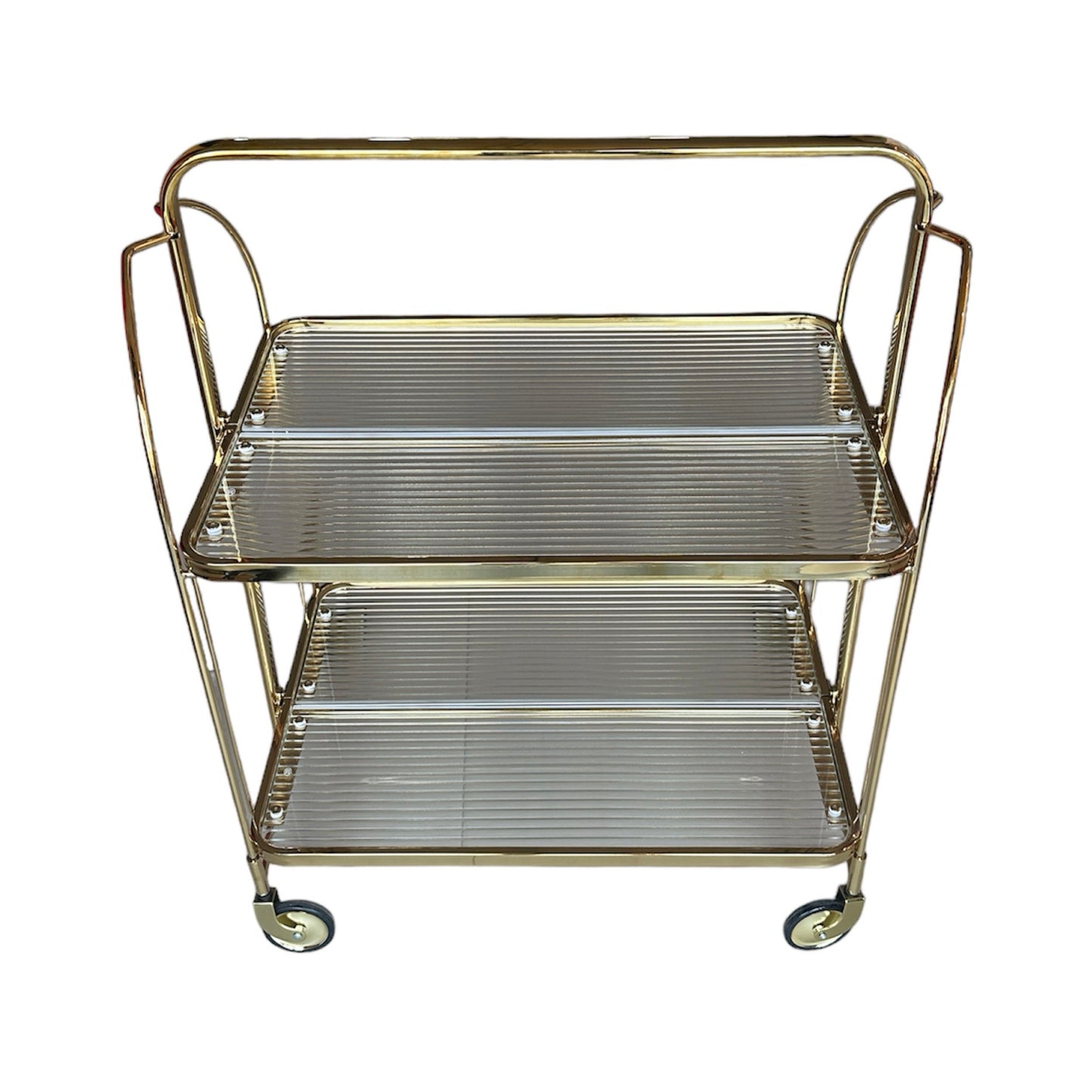 Miami Foldable Service Trolley Gold - Premium Service trolley from ARMORI - Just Rs. 14500! Shop now at ARMORI