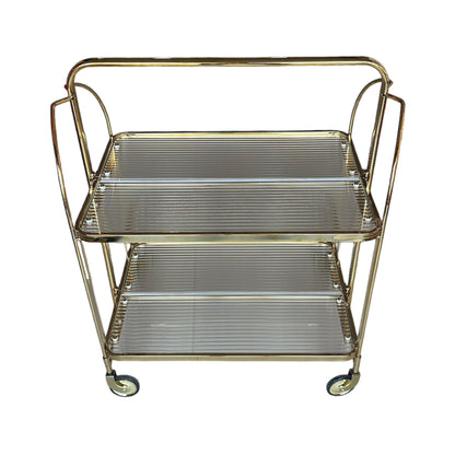 Miami Foldable Service Trolley Gold - Premium Service trolley from ARMORI - Just Rs. 14500! Shop now at ARMORI