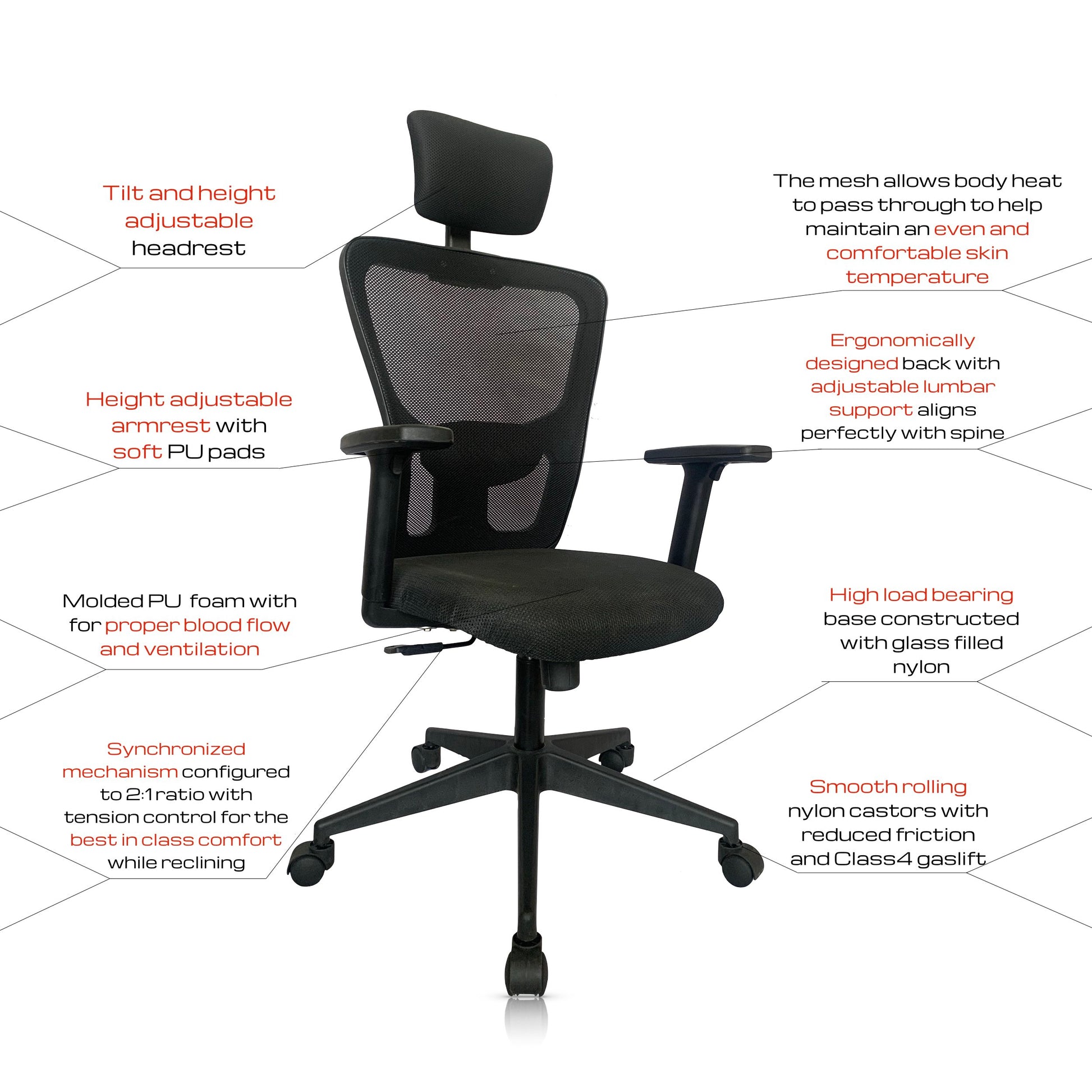 FORGE Chair - Premium Ergonomic chair from ARMORI - Just Rs. 7799! Shop now at ARMORI