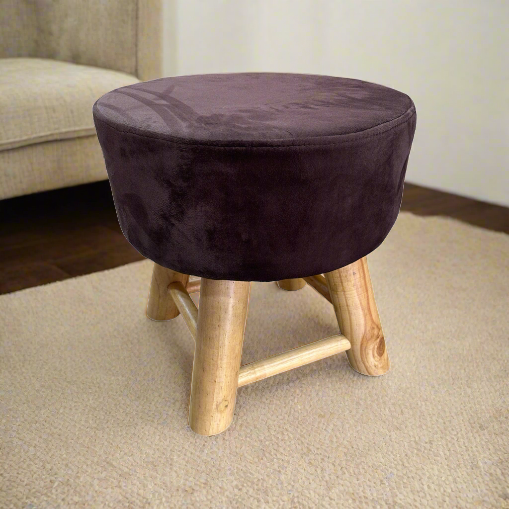 OAKIE Ottoman Pouffe Brown - Premium Ottoman from ARMORI - Just Rs. 4200! Shop now at ARMORI