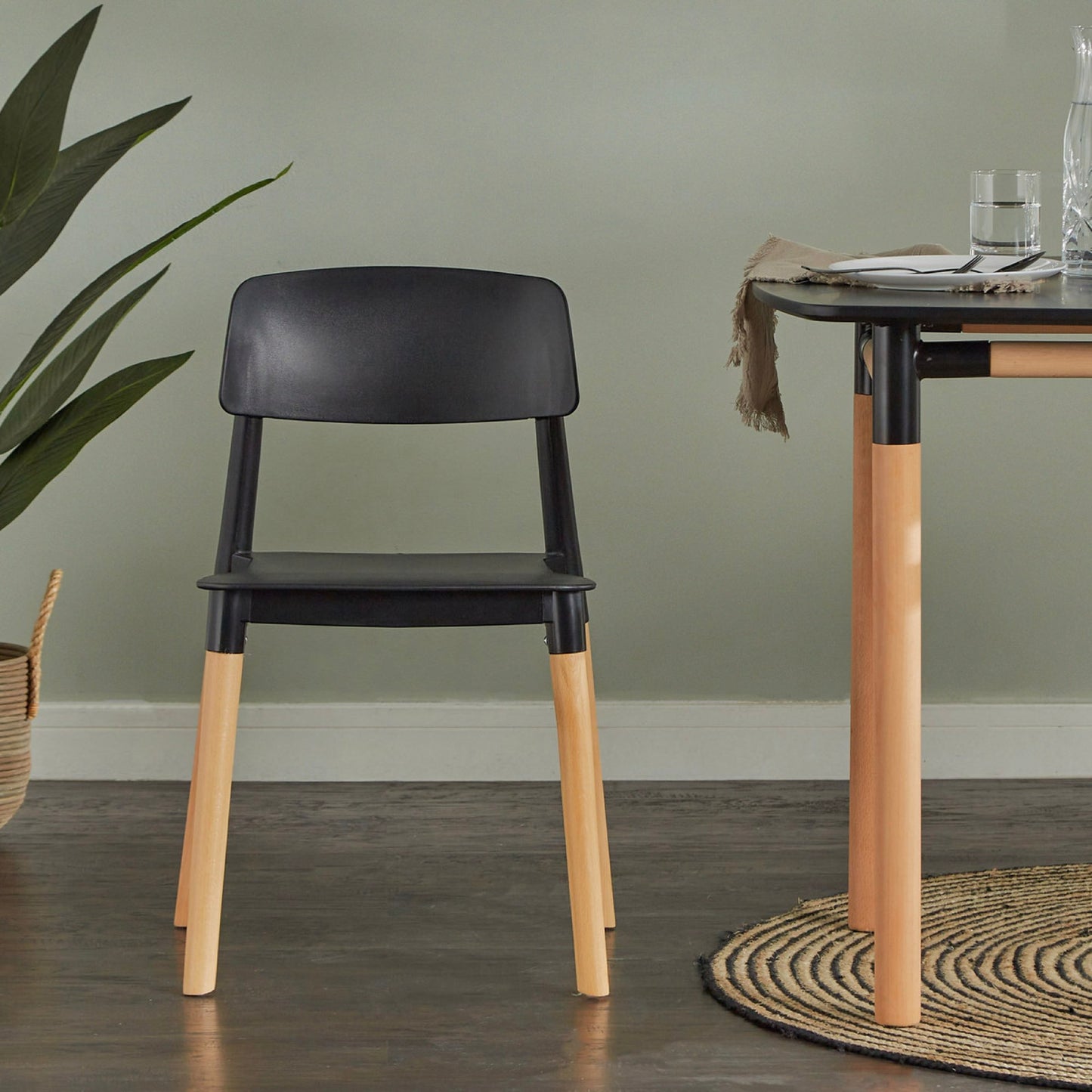 ZEN Chair Black - Premium Dining chair from ARMORI - Just Rs. 3500! Shop now at ARMORI