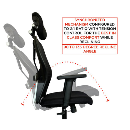 MARVEL Chair - Premium Ergonomic chair from ARMORI - Just Rs. 7999! Shop now at ARMORI