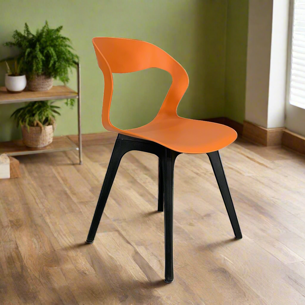 AXIS Chair Orange - Premium Cafe chair from ARMORI - Just Rs. 2750! Shop now at ARMORI