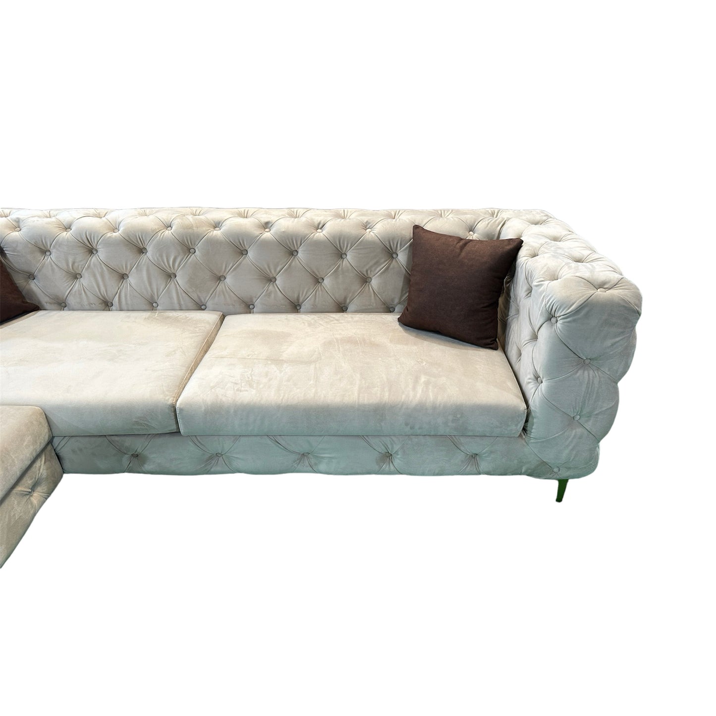 Chesterfield Corner Sofa - Premium Sectional sofa from ARMORI - Just Rs. 56000! Shop now at ARMORI