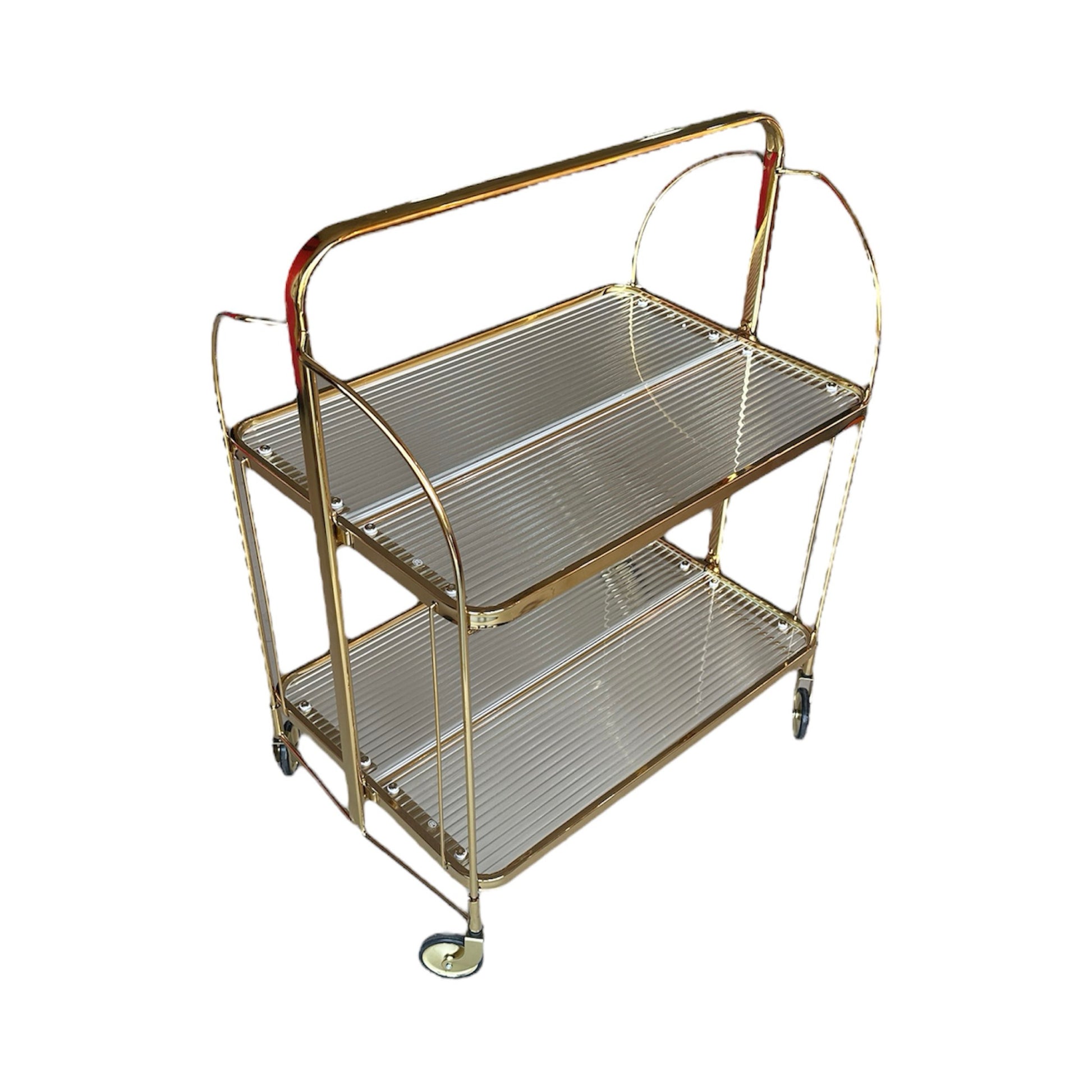 Miami Foldable Service Trolley Gold - Premium Service trolley from ARMORI - Just Rs. 14500! Shop now at ARMORI