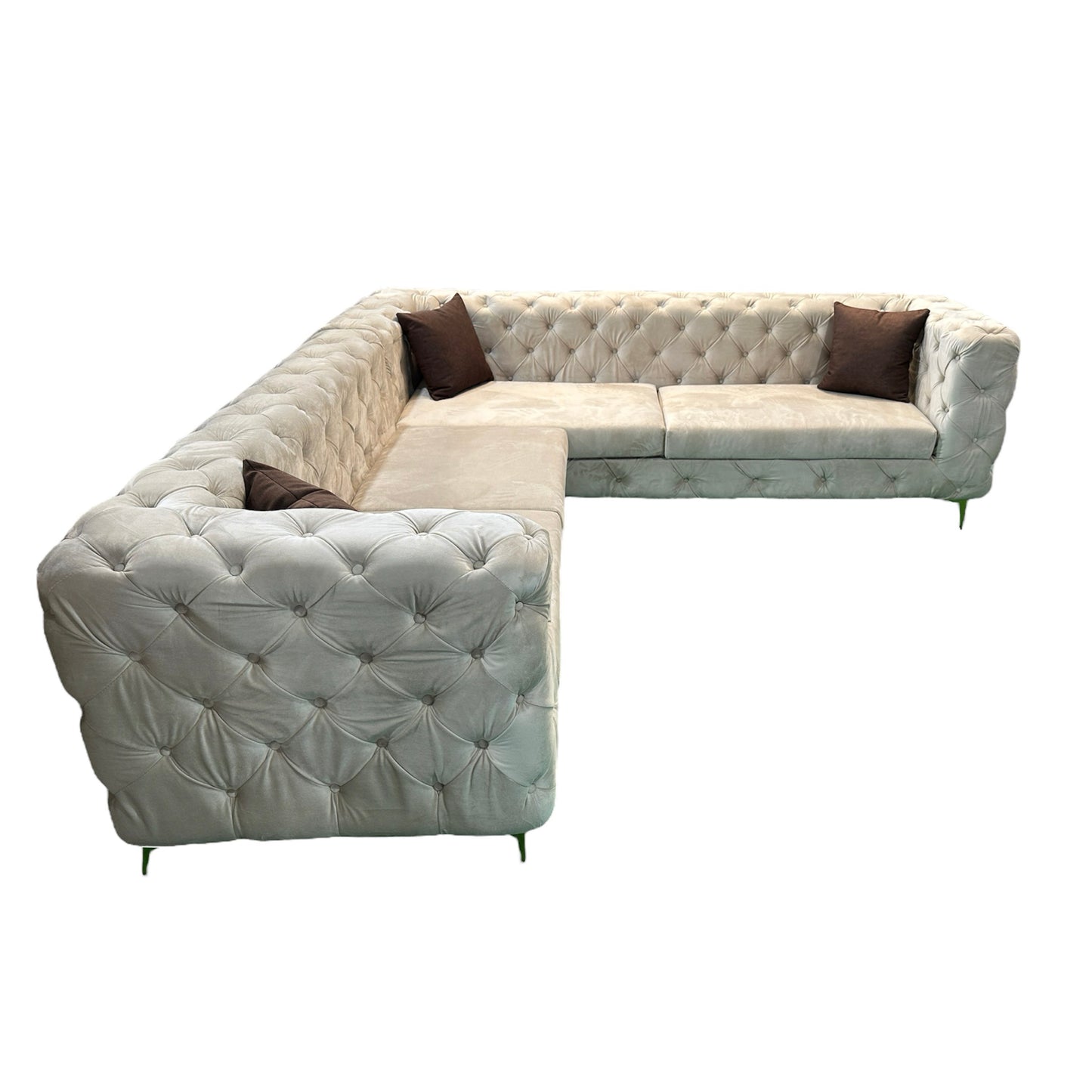 Chesterfield Corner Sofa - Premium Sectional sofa from ARMORI - Just Rs. 56000! Shop now at ARMORI