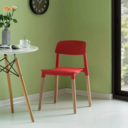 ZEN Chair Red - Premium Dining chair from ARMORI - Just Rs. 3500! Shop now at ARMORI