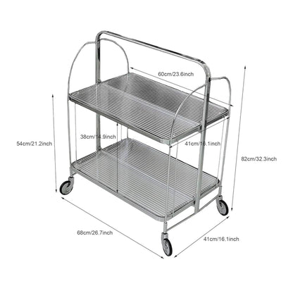 Miami Foldable Service Trolley Gold - Premium Service trolley from ARMORI - Just Rs. 14500! Shop now at ARMORI