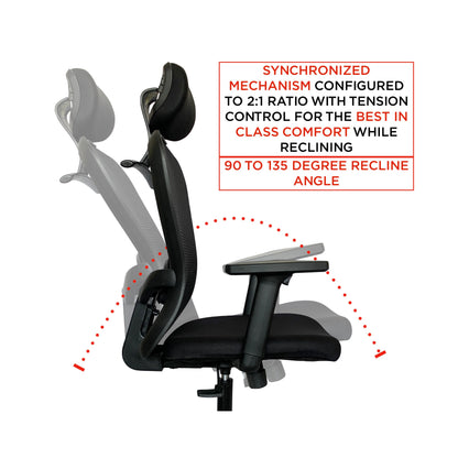 ALPHA Chair - Premium Ergonomic chair from ARMORI - Just Rs. 7999! Shop now at ARMORI