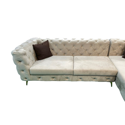 Chesterfield Corner Sofa - Premium Sectional sofa from ARMORI - Just Rs. 56000! Shop now at ARMORI