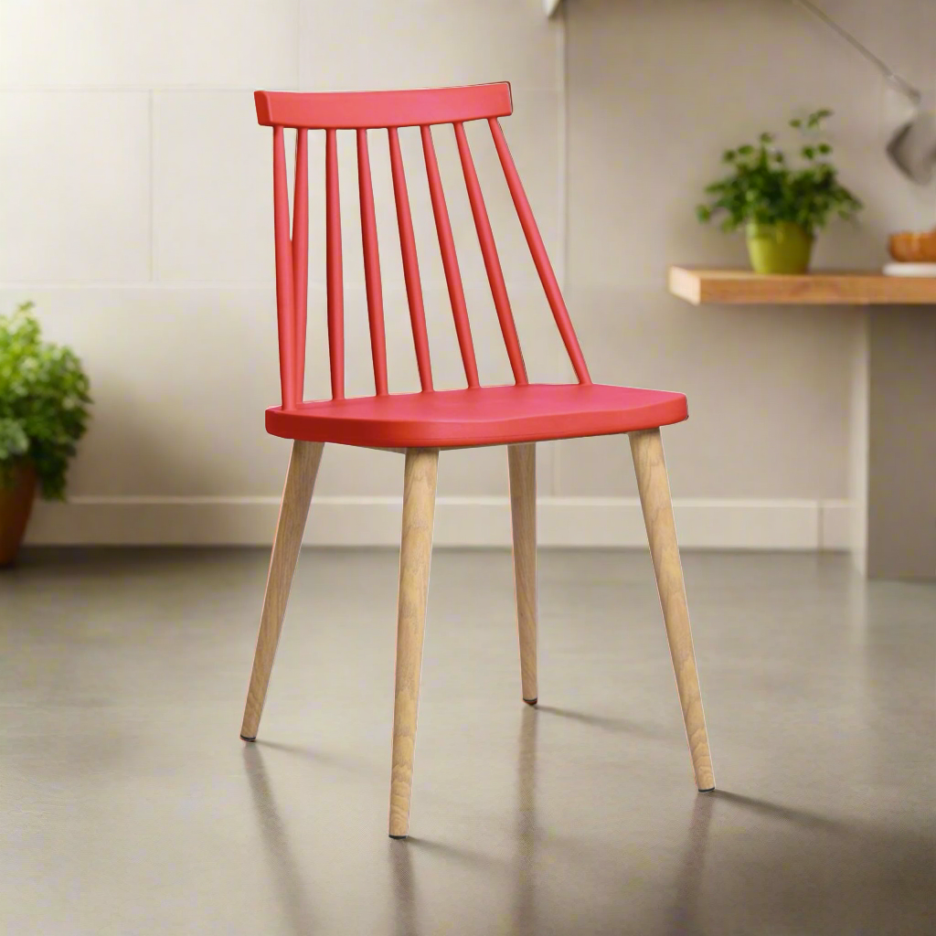 MODENA Chair Red - Premium Dining chair from ARMORI - Just Rs. 3800! Shop now at ARMORI