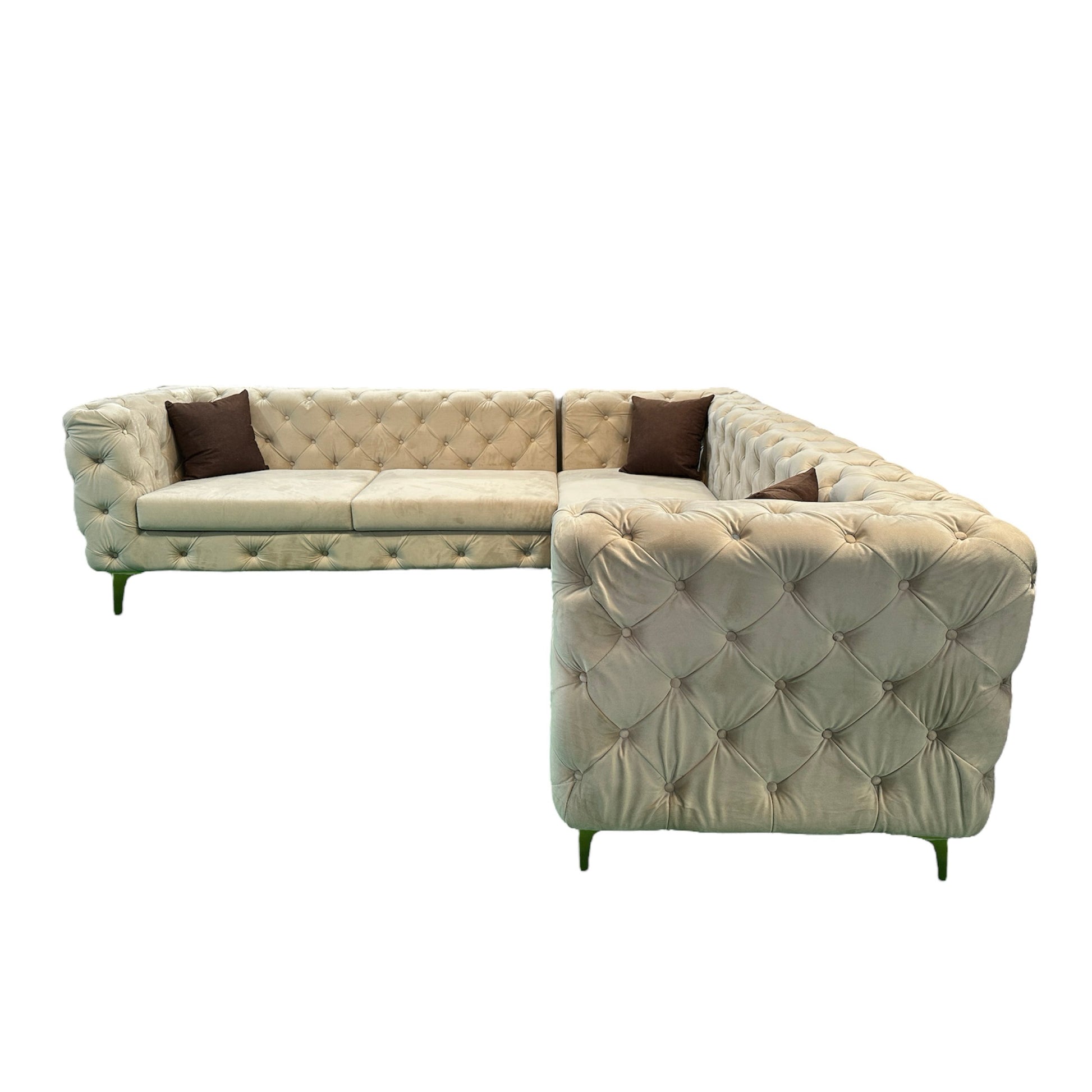 Chesterfield Corner Sofa - Premium Sectional sofa from ARMORI - Just Rs. 56000! Shop now at ARMORI