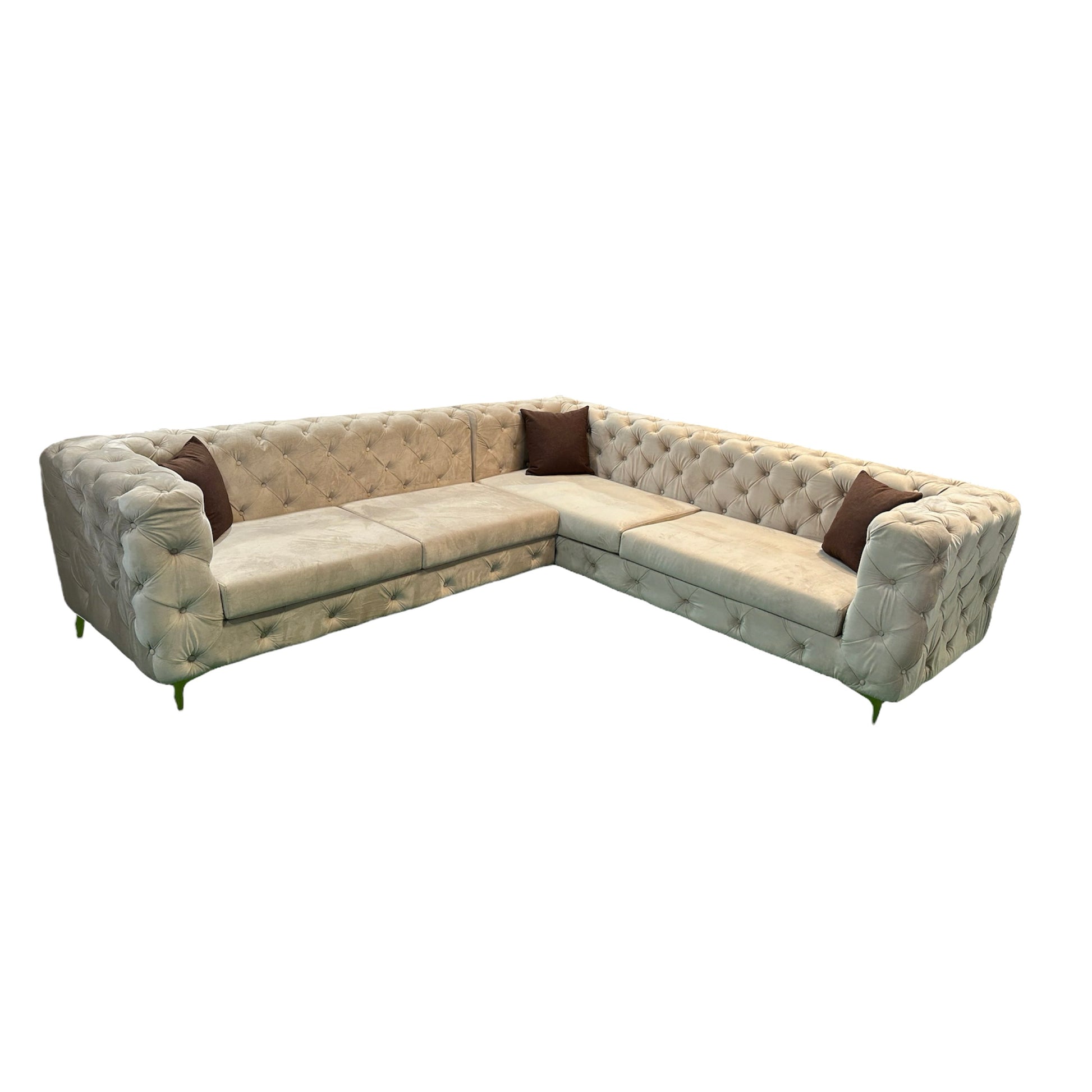 Chesterfield Corner Sofa - Premium Sectional sofa from ARMORI - Just Rs. 56000! Shop now at ARMORI