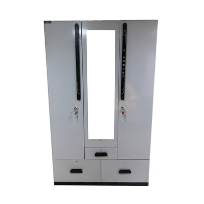 Crystal Metal Wardrobe 3 Door NIRO - Premium Wardrobe from ARMORI - Just Rs. 45000! Shop now at ARMORI