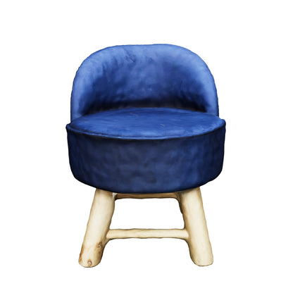 COZY Ottoman Stool Blue